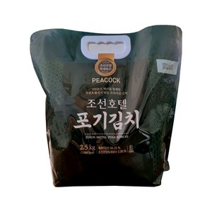 피코크 조선호텔 포기김치, 일반포장 동절기만, 1개, 2.5kg