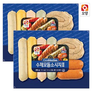 사조오양 [퀴클리몰] 수제 모듬 소시지 385g 냉동 후랑크소시지, 2개