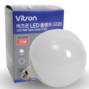 공간LED LED 에코 볼전구 G120 15W 숏타입, 1개, 주광색