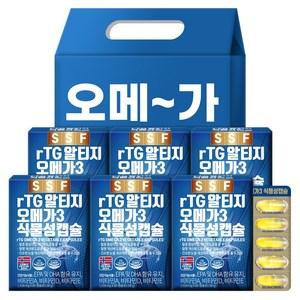 순수식품 TG 알티지 오메가3 1000mg, 60정, 6개