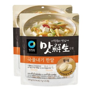 대상 청정원 맛선생 황태 국물내기 한알, 100g, 2개