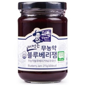 엉클베리하우스 친환경 무농약 떠먹는 블루베리잼, 1개, 220g