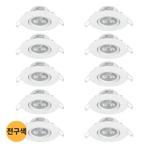 레드밴스 3인치 다운라이트 ECO 스팟 5W 3000K 전구색, 10개