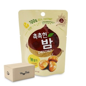 촉촉한 밤 무첨가 영양간식, 70g, 40개