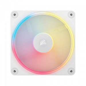 커세어 CORSAIR iCUE LINK LX120-R RGB Expansion Fan Revese (화이트) 시스템 쿨러 팬 쿨러, 1개, 화이트