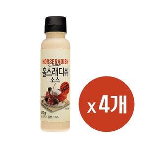 주비푸드 홀스래디쉬소스, 210g, 4개