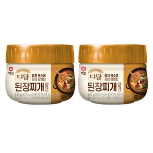 백설 다담 된장찌개양념 530g(냉장), 530g, 2개