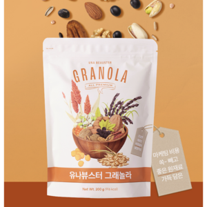 유나뷰스터 그래놀라 200g 무설탕 Una Beauster Granola, 1개