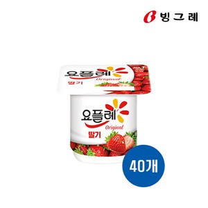 요플레 오리지널 딸기, 85g, 40개