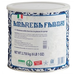 Fabbi 파브리 아마레나 체리 2.75kg 피스 인 시럽 Fabbi 6 lb. Amaena Chey Bisues / Pieces, 1개