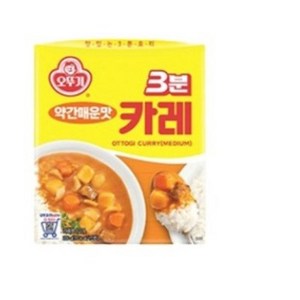 오뚜기 3분 카레 약간매운맛, 200g, 5개