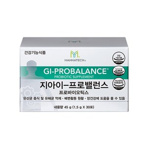 매나테크 지아이 프로밸런스 프로바이오틱스 30포, 45g, 1개