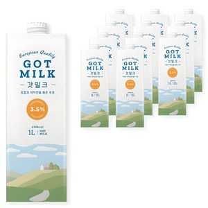 갓밀크 멸균우유, 1000ml, 12개