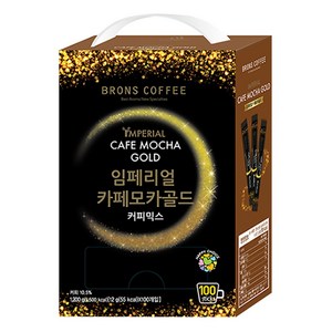 **** 브론스커피 임페리얼 카페 모카골드 ****, 12g, 1박스, 100개, 100개입