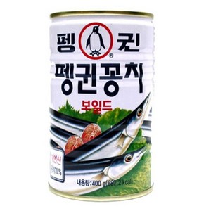 펭귄 꽁치보일드 통조림, 400g, 3개