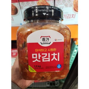 코스트코 종가 맛김치 1.5kg 아삭한 라면 아이스팩+아이스박스 무료, 1개