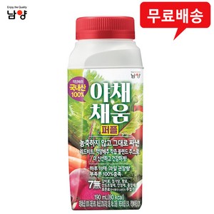 남양 야채채움 퍼플 190mlx12팩/야채착즙주스/무배, 12개, 190ml