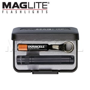 맥라이트K3A012A 검정 솔리테어 미니랜턴 라이트 후레쉬 손전등 MAGLITE 케이스포장, 1개