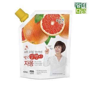 꽃샘 별난알맹이 자몽 파우치 500g, 1개