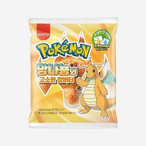 삼립 간식 포켓몬 빵 망나뇽의 고소한 앙버터, 6개, 100g