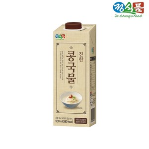 콩을 통째로 갈아넣은 정식품 진한콩국물 950ML 4개