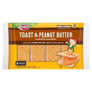 Keebler 토스트&피넛 버터 샌드위치 크래커, 39g, 8개