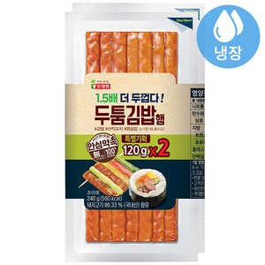 롯데 두툼김밥햄, 2개, 120g