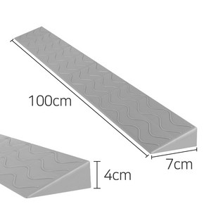 지피코 안전 방문턱 문지방 경사 실내받침대, 1cm (블랙), 1개