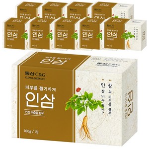 동산 C&G 동산인삼비누, 100g, 10개