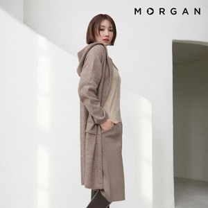 모르간 25SS 니트 후드 코트 1종 런칭 가격 7 마감임박!!!, 사이즈:S, 카멜