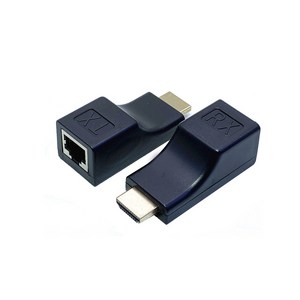 HDMI 리피터 익스텐더 거리확장 연장 RJ45 변환잭 최대 케이블 30M FK-HDRJ45TR, HDMI 거리연장기(HDRJ45TR)단품, 1개