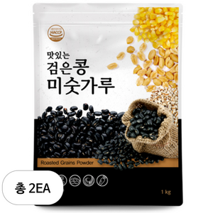 배대감 맛있는 검은콩미숫가루, 1kg, 2개