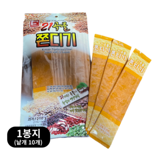 21곡물 쫀디기 ( 210g x 10봉 / 1박스 ) / 곡물 쫀드기 / 바로쫀디기 [원산지:국산(경기도 파주시)], 10개, 21g