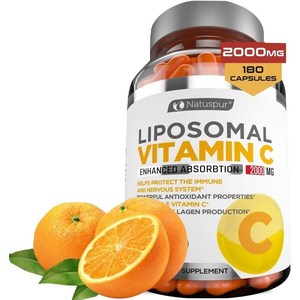 (번들) 네이터스퓨르 리포조말 비타민C 2000mg 180캡슐 2통 Natuspu Liposomal Vitamin C, 180정, 2개