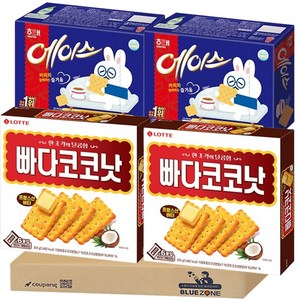 블루존 비스켓 세트 1320g (롯데 빠다코코낫300g x2+에이스360g x2)