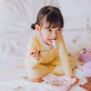 쿵스쿵스 모달 마쉬멜로실내복 유아동 내의 아기 골지 실내복 배앓이방지 잠옷