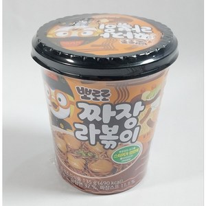 뽀로로 짜장 라볶이 135g 어린이집 유치원 학원 간식 컵떡볶이 컵라면 컵라뽁이, 4개