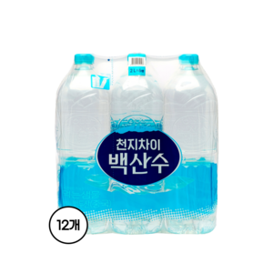 백산수 무라벨, 2L, 12개