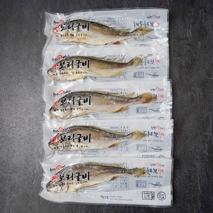 영광 법성포 찐 보리굴비 내장제거 간편 3분조리, 기본포장, 5개, 왕특대(30cm~32cm)