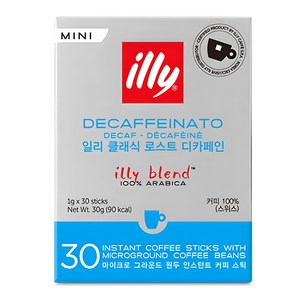일리 클래식 로스트 디카페인 미니 커피스틱, 1g, 30개입, 1개