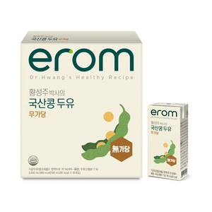 이롬 황성주 박사의 국산콩 두유 무가당, 190ml, 16개