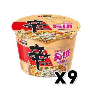 신라면 툼바 큰사발면 113g, 9개