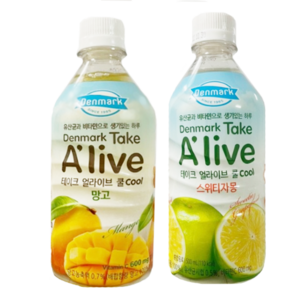 (무료배송) 덴마크 테이크 얼라이브 망고 500ml x 12개 + 스위티자몽 500ml x 12개, 1세트