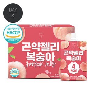 데이앤 곤약젤리 복숭아 130ml, 2박스