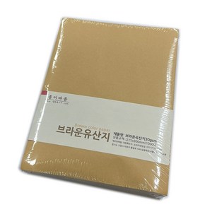 종이마을 노루지 식품지 유산지 기름종이 35g 225X300 1000장, 브라운(밝은갈색), 브라운 유산지 30g 225×300mm 1000매