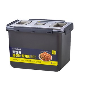 락앤락 숨쉬는 김치통 그레이, 14L, 1개