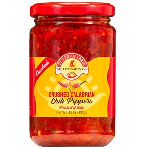 Cushed Calabian Chili Peppe Paste/Spead/Sauce 으깬 칼라브리안 칠리 페퍼 페이스트/스프레드/소스 매콤 풍미 맛있음 TuttoC, 1개, 285g