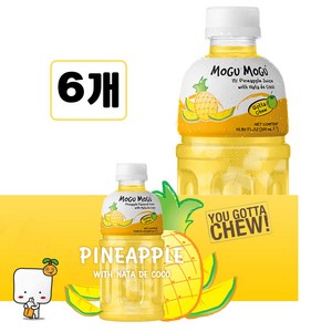 모구모구 과채음료 파인애플맛, 320ml, 6개