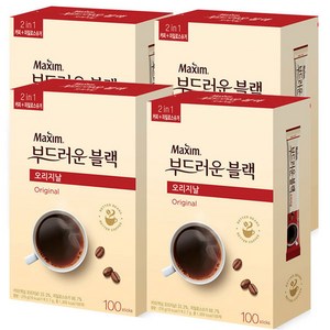 맥심 오리지날 부드러운 블랙 커피믹스, 2.7g, 100개입, 4개