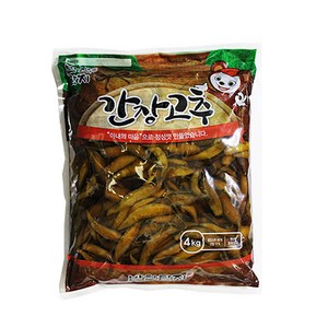 또밥찬 아삭 간장고추 4kg 장아찌 반찬단지 대용량, 4개